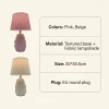New two-color bow wabi-sabi style ceramic table lamp, starting from 36 pieces per piece Item Picture